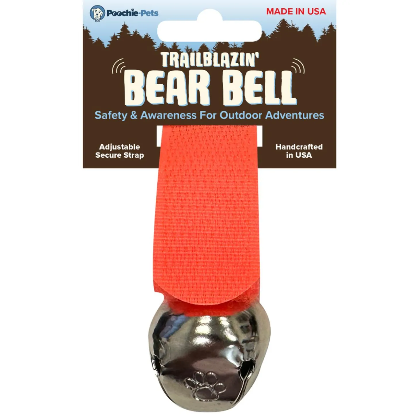 Trailblazin' Orange Bear Bell