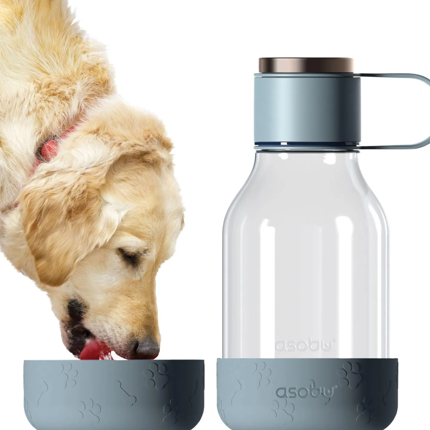 Tritan Bowl & Bottle - Blue