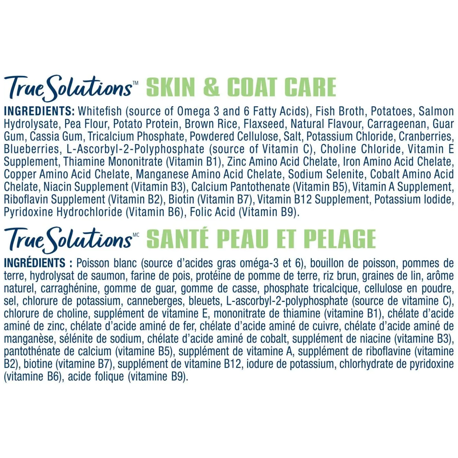 True Solutions Skin & Coat Care Adult Dog Food