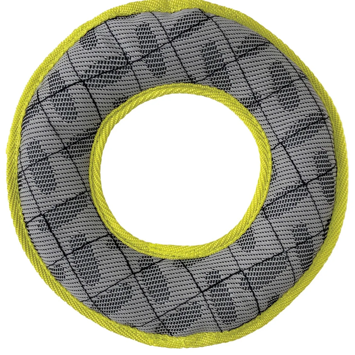 Tuff Tuggs Ring Yellow Dog Toy