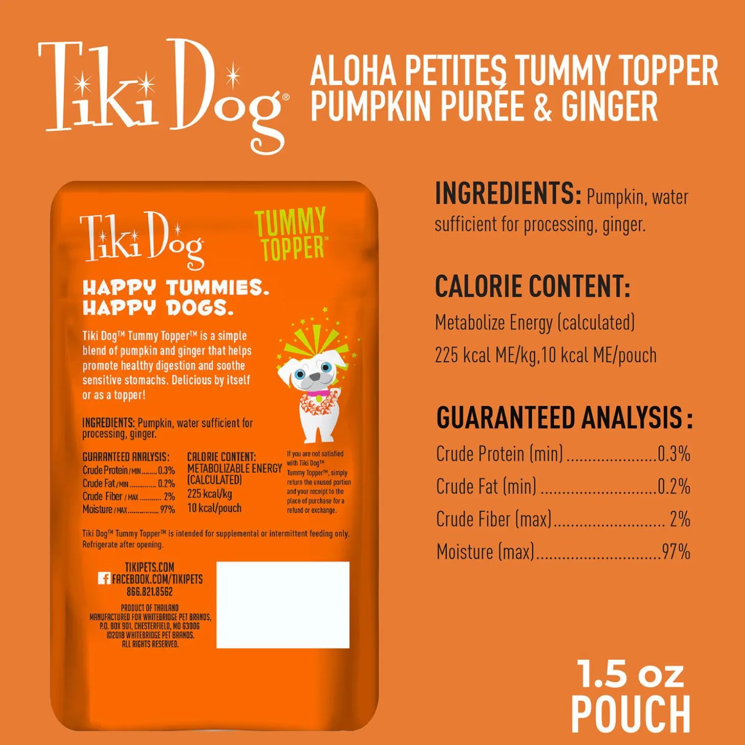 Tummy Topper Pumpkin Puree & Ginger Dog Food