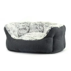 Two Tone Oval Bed Grey & White