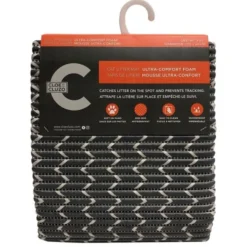 Ultra-Comfort Zig-Zag Pattern Foam Cat Litter Mat