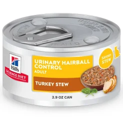Urinary Hairball Control Turkey Stew Adult Cat Food