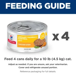 Urinary Hairball Control Chicken Stew Adult Cat Food