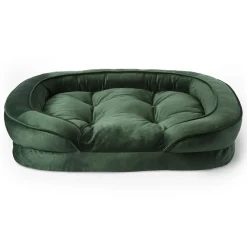 Velvet Chaise Emerald Green Bed