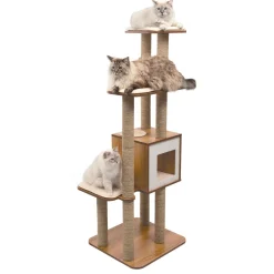 Vesper High Base XL Walnut Cat Tree