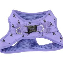 Vest Purple Flamingo Dog Harness