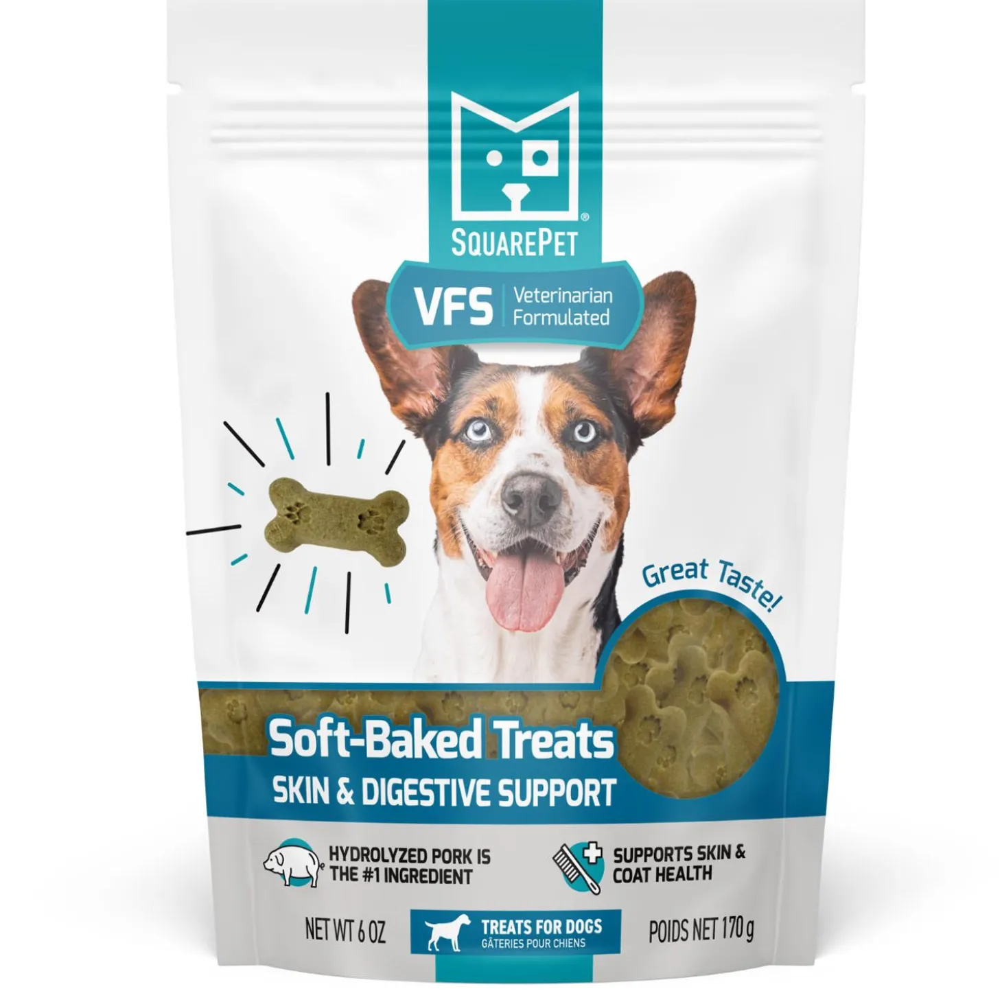 VFS Soft-Baked Skin & Digestive Support Hydrolyzed Pork Dog Treats