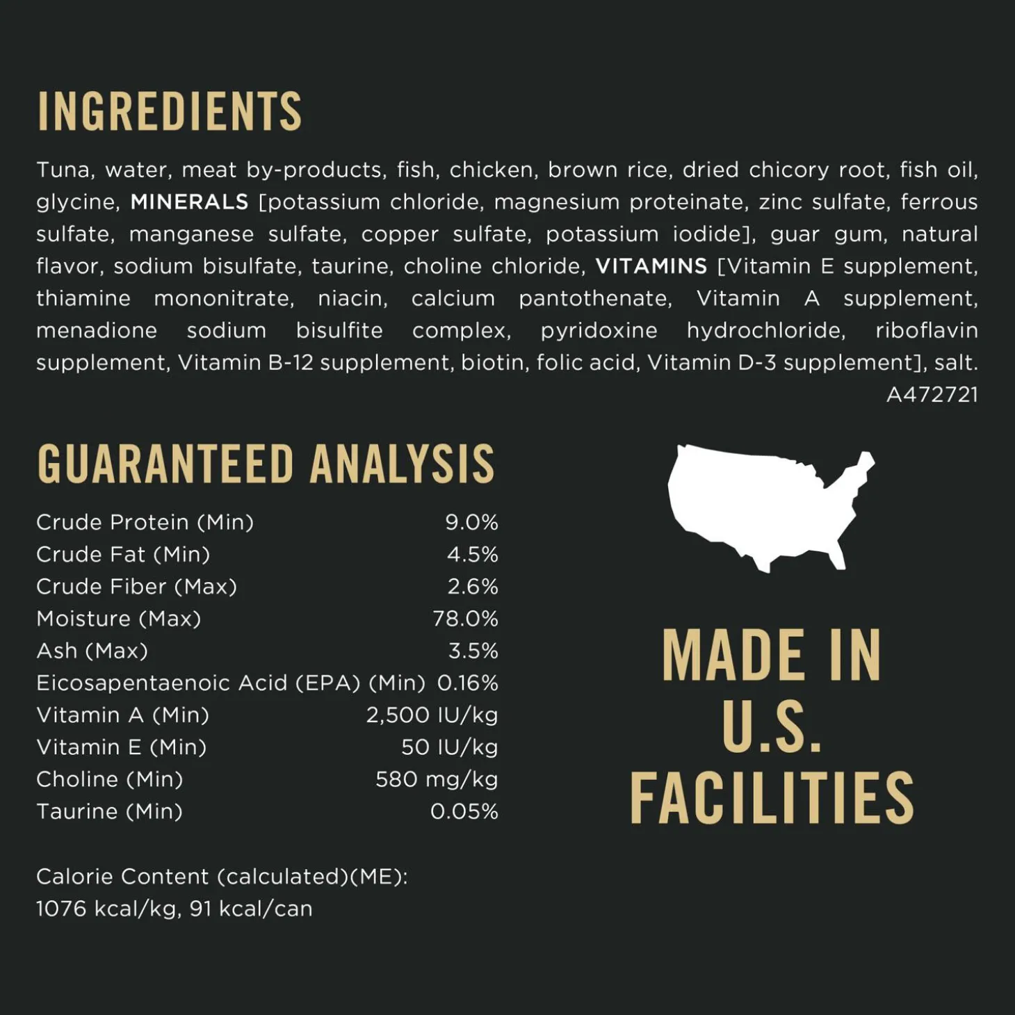 Vital Systems Tuna Entree Cat Food