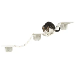 Wall-Mounted White Suspension Bridge