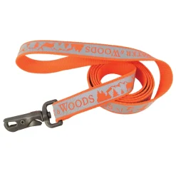 Water and Woods Reflective Dog Leash 1in Orange