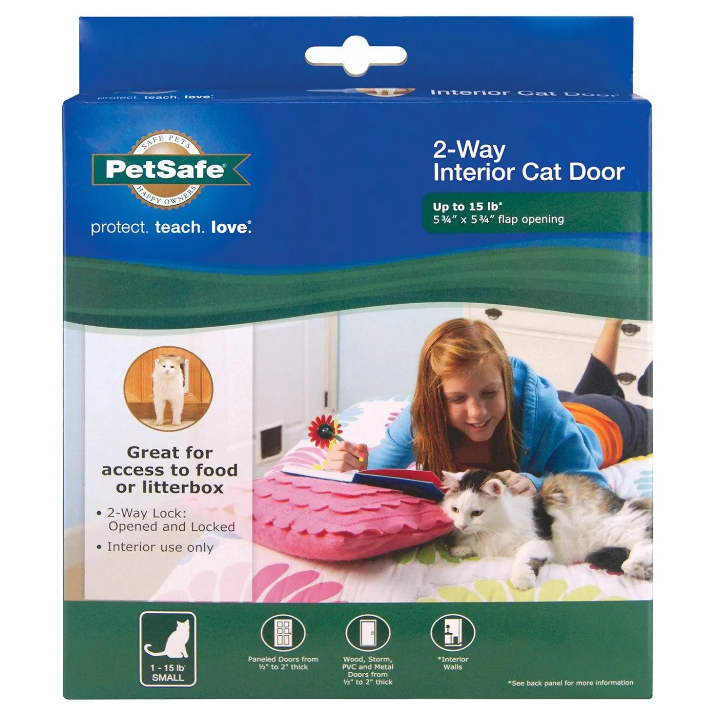 2-Way Locking Interior Cat Door