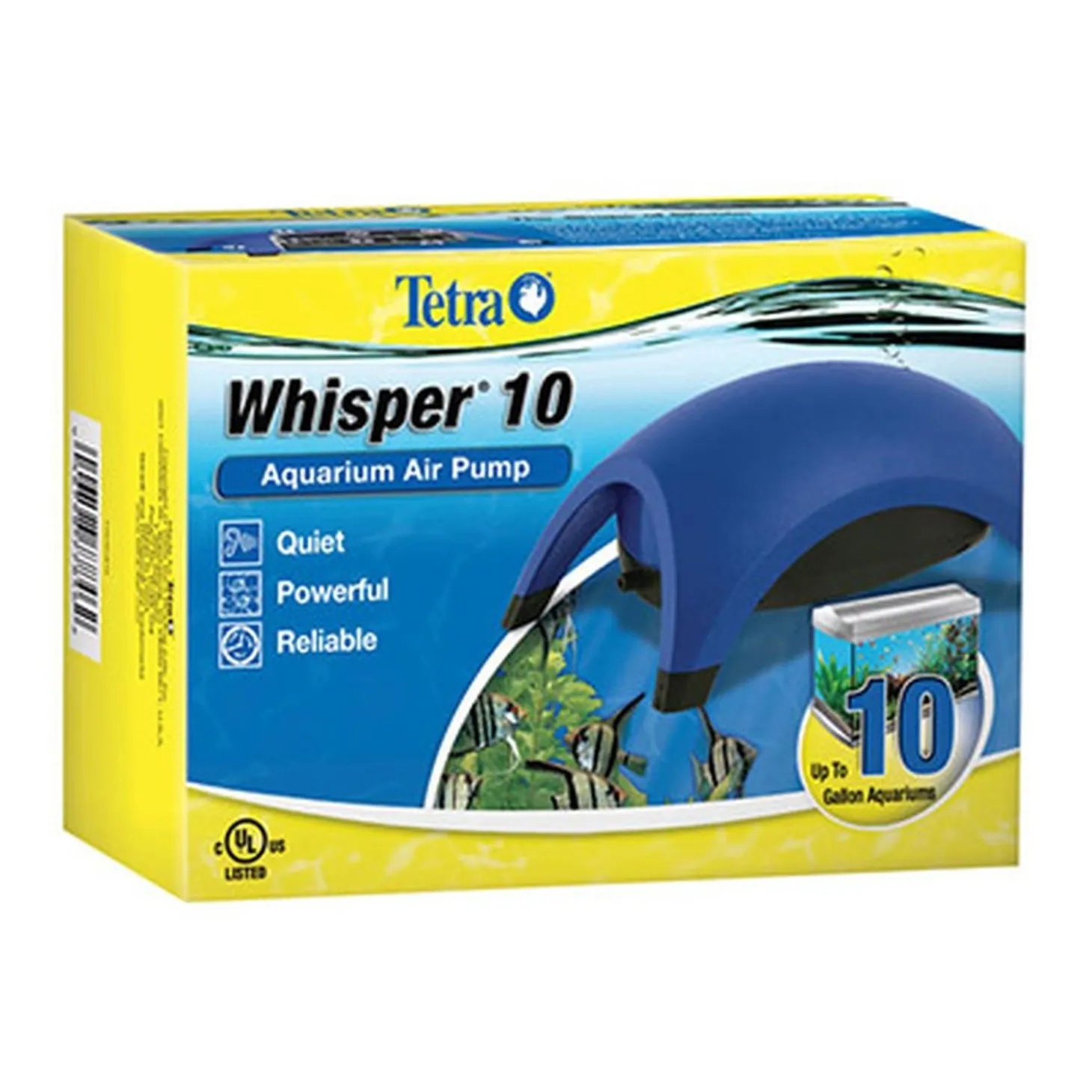 Whisper 10 Aquarium Air Pump