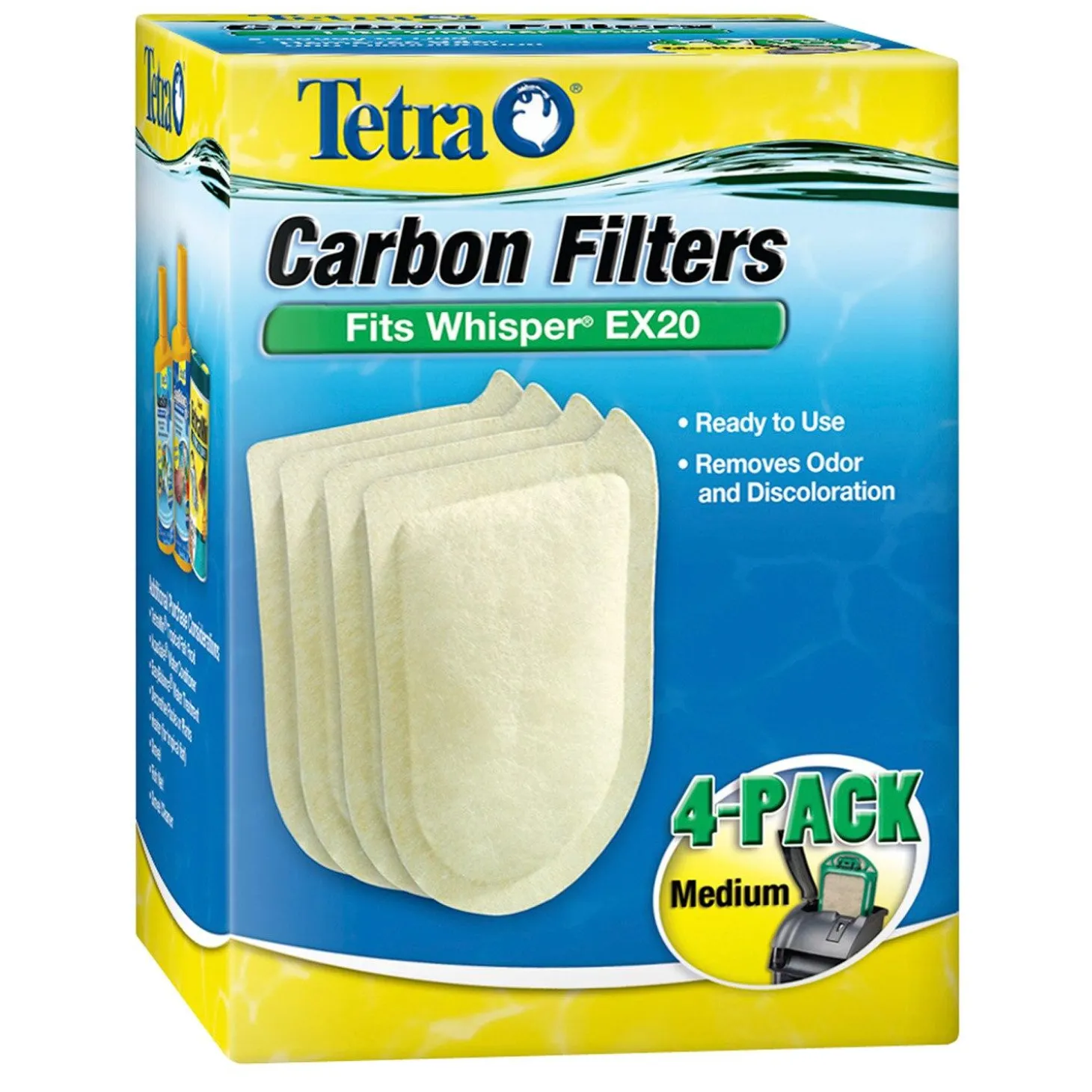 Whisper EX20 Aquarium Carbon Filter Medium Cartridges
