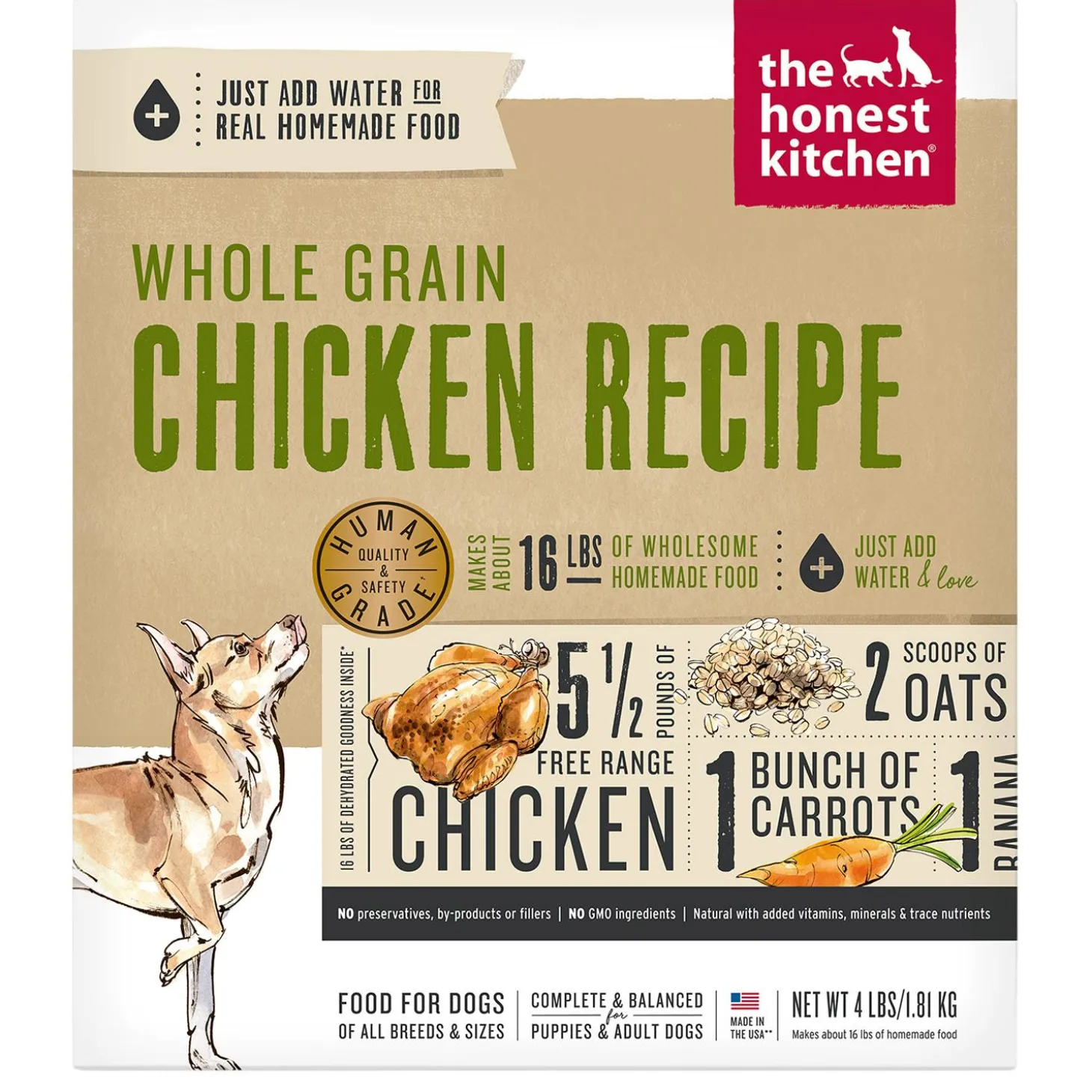 Whole Grain Chicken Recipe Dog Food