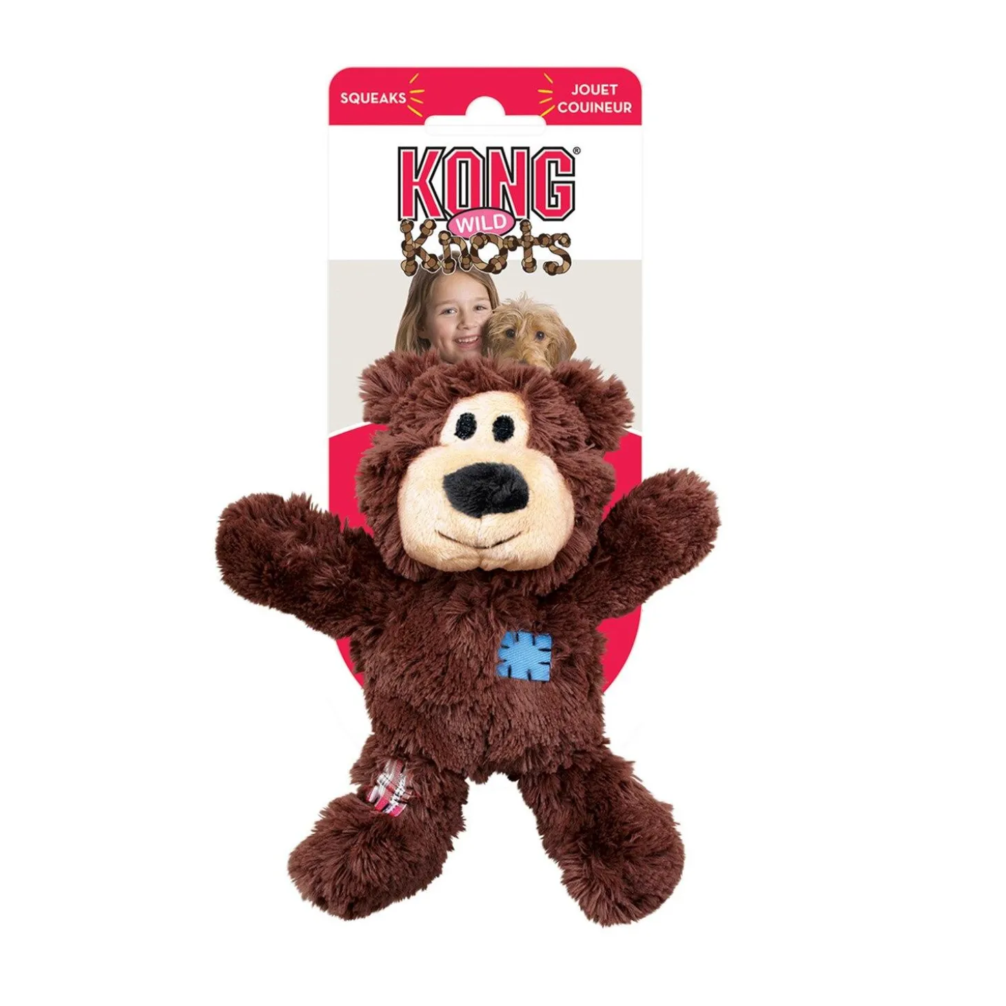 Wild Knots Bear Assorted Colours Dog Toy