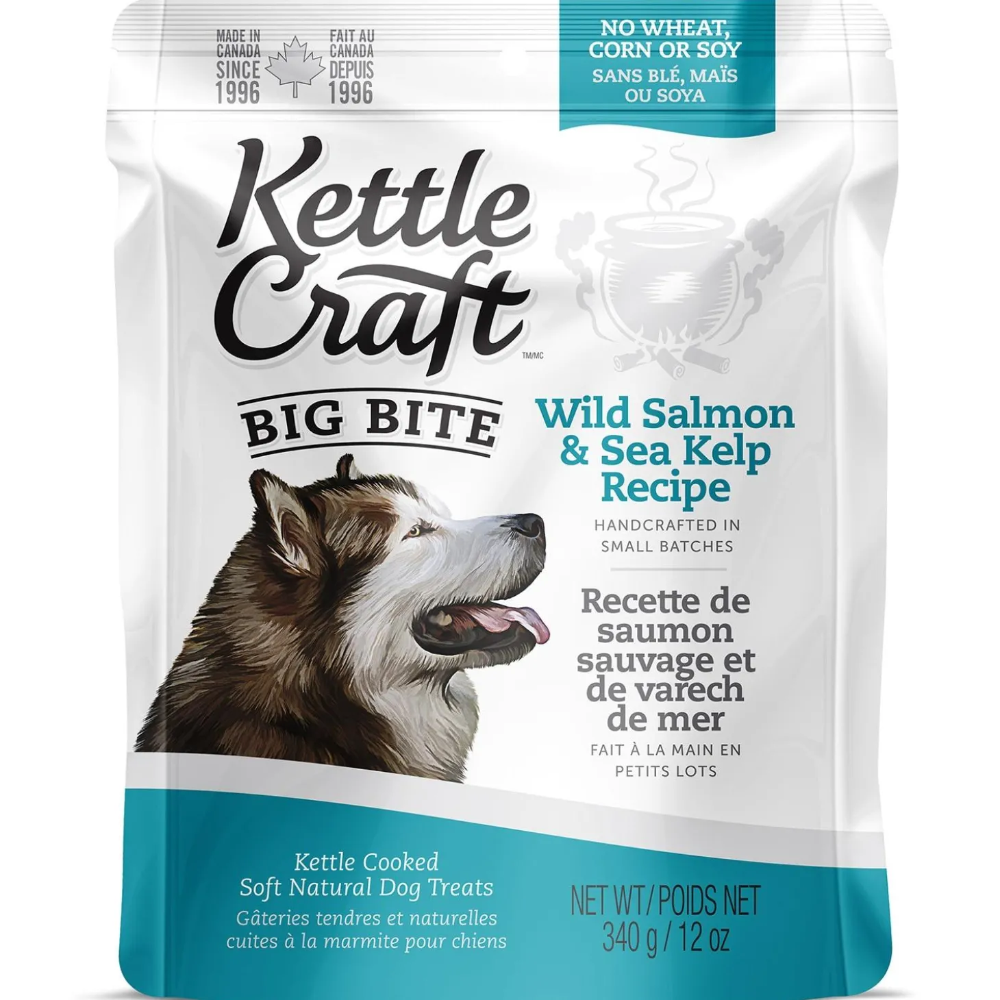 Wild Salmon & Sea Kelp Recipe Big Bite Dog Treats