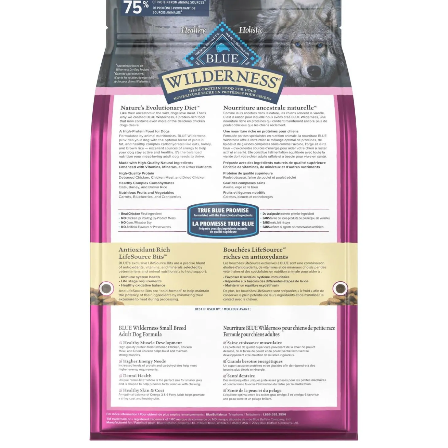 Wilderness Chicken With Grain Small Breed Adult Dog Food