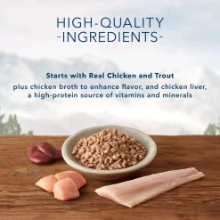 Wilderness Wild Delights Chicken & Trout Minced Recipe Adult Cat Food