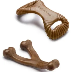 Wishbone & Dental Chew Bacon Flavour Medium Dog Toys