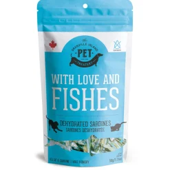 With Love & Fishes Dehydrated Sardines Treats for Cats & Dogs