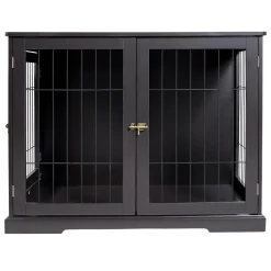 Wood & Wire Brown Pet Crate