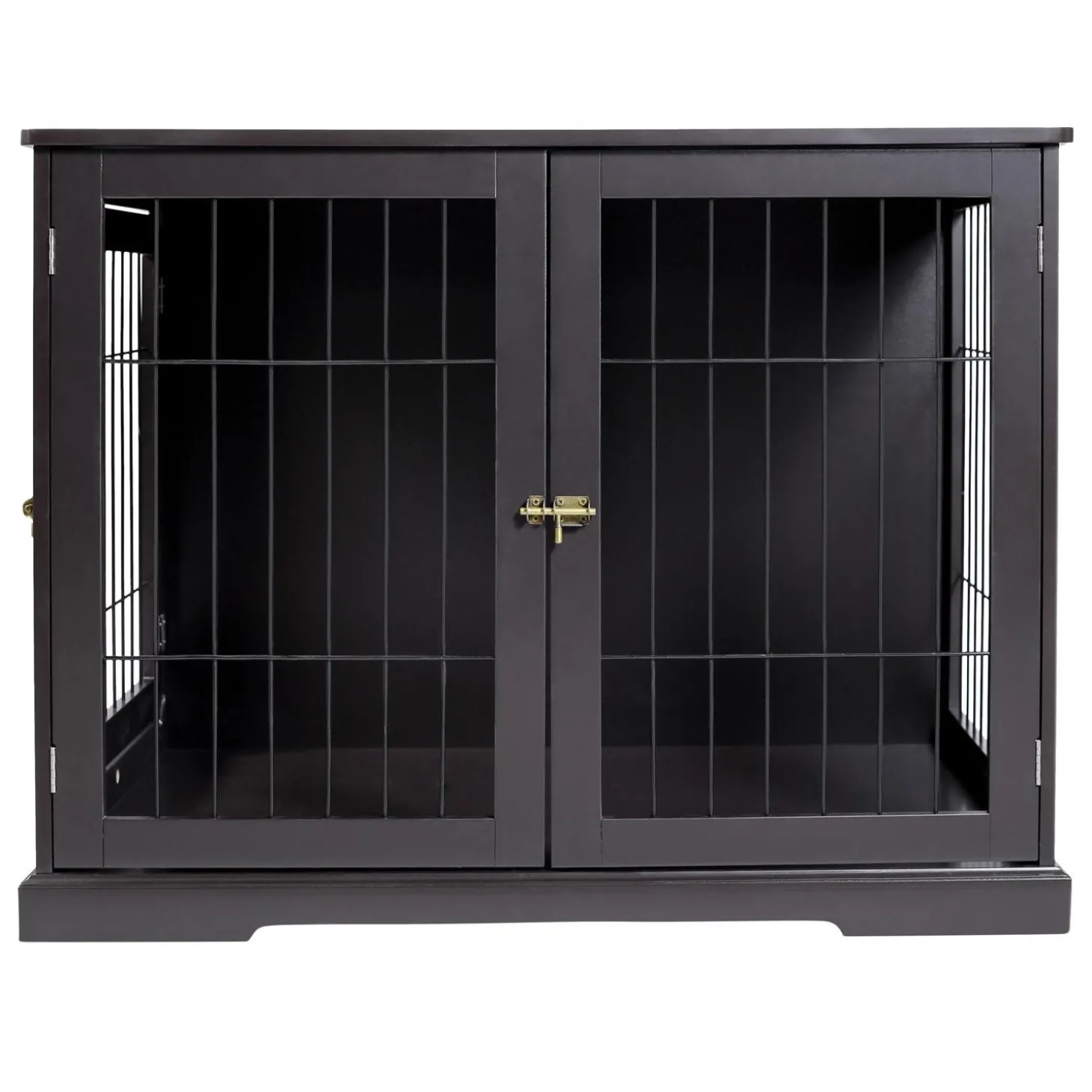 Wood & Wire Brown Pet Crate