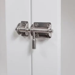 Wood & Wire White Pet Crate