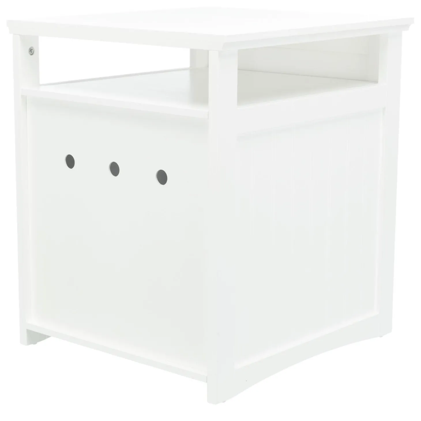 Wooden White Litter Box Enclosure