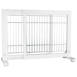 Wooden White Pet Gate