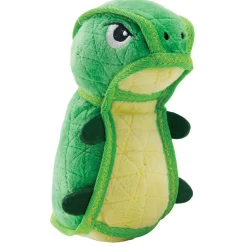 Xtreme Seamz Dino Green Dog Toy
