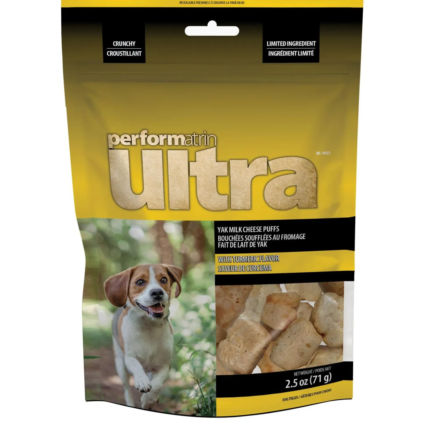 Yak Milk Cheese Puffs with Turmeric Flavour Dog Treats