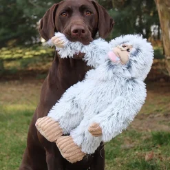 Yeti Plush with Squeaker Dog Toy