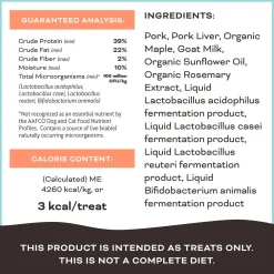 You Maple My Day! Pork, Maple & Goat Milk Dog Treats